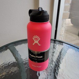 Pink Hydro Flask 32oz Bottle Tumbler with Straw Lid